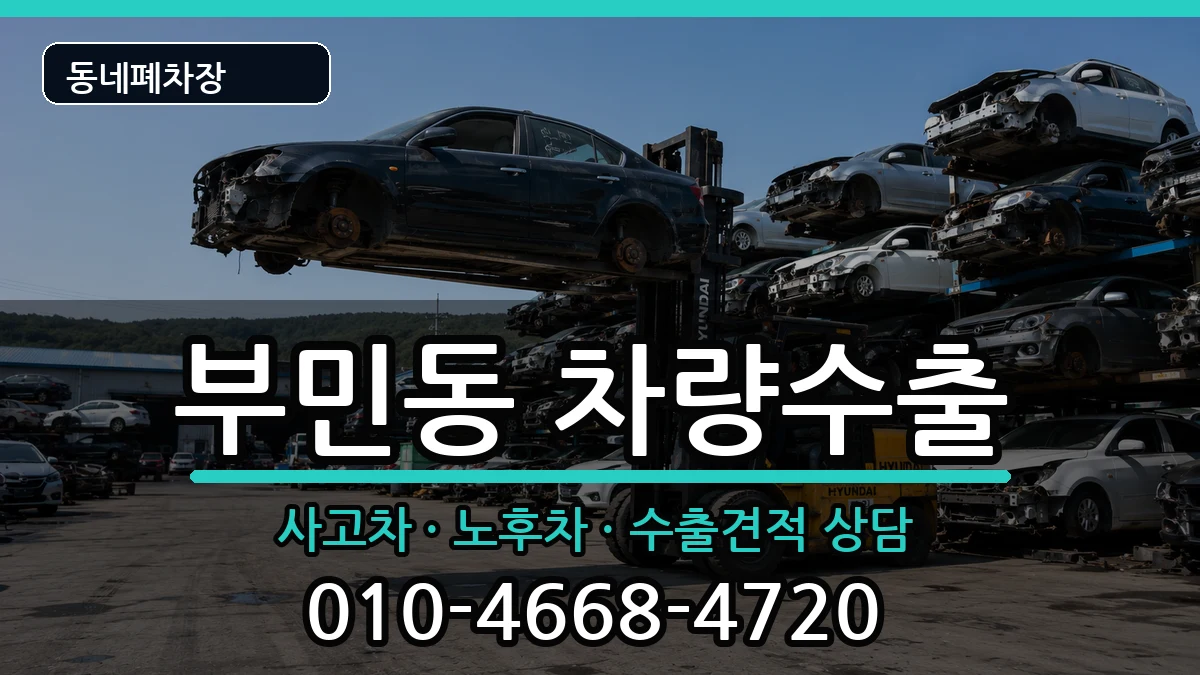 부산광역시서구부민동  차량수출 서류형