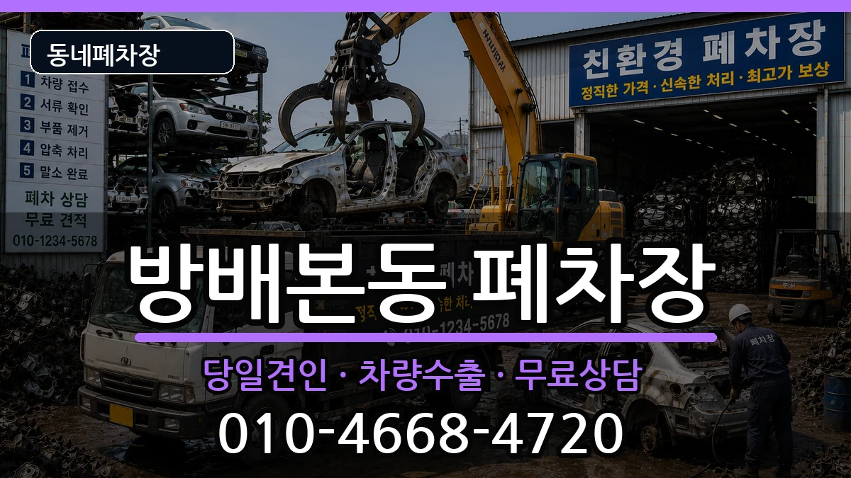 서울특별시서초구방배본동  폐차 지역형