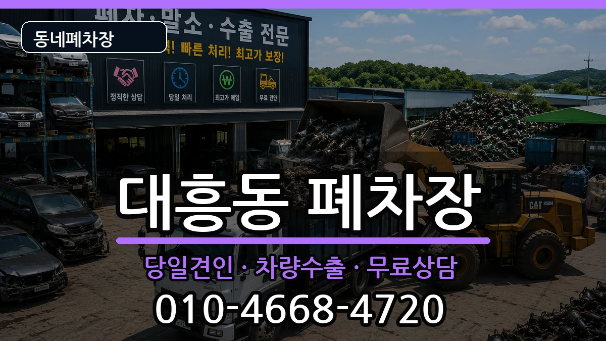 서울특별시마포구대흥동  폐차 절차형