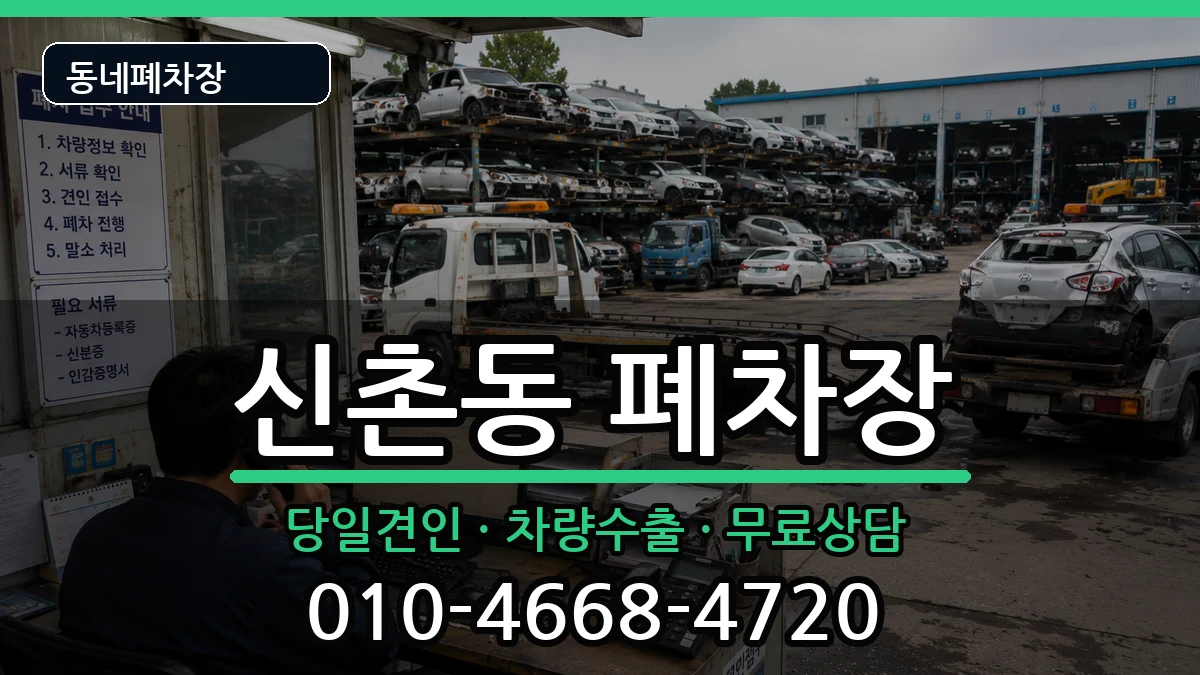서울특별시서대문구신촌동 폐차 서울특별시서대문구신촌동 폐차 차량 처리 안내 이미지 1