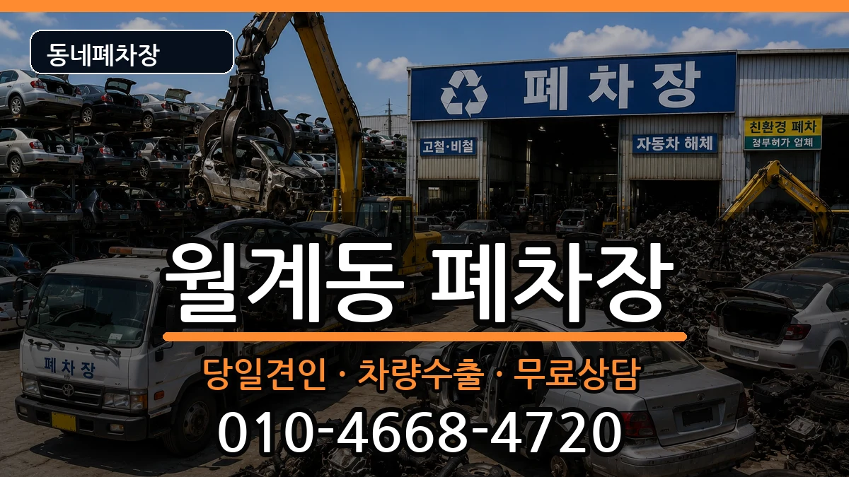 서울특별시노원구월계동 폐차 서울특별시노원구월계동 폐차 차량 처리 안내 이미지 2