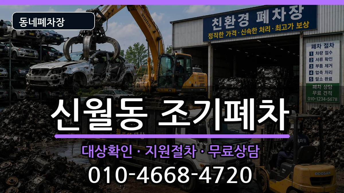 서울특별시양천구신월동 조기폐차 차량 처리 안내 이미지 1