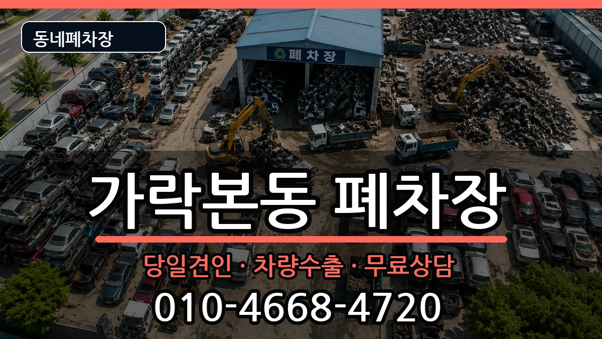 서울특별시송파구가락본동 폐차 서울특별시송파구가락본동 폐차 차량 처리 안내 이미지 1
