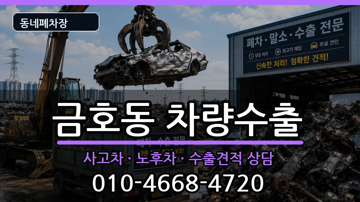전라남도광양시금호동 차량수출 차량 처리 안내 이미지 3