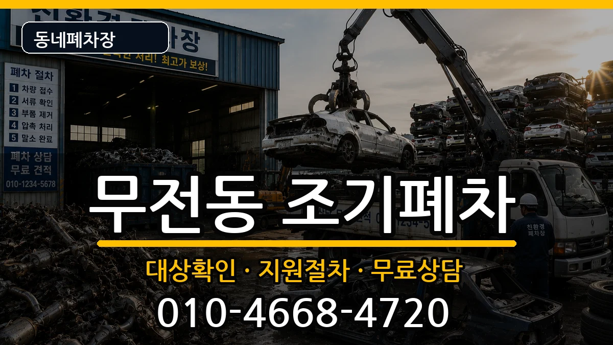 경상남도통영시무전동 조기폐차 경상남도통영시무전동 조기폐차 차량 처리 안내 이미지 2
