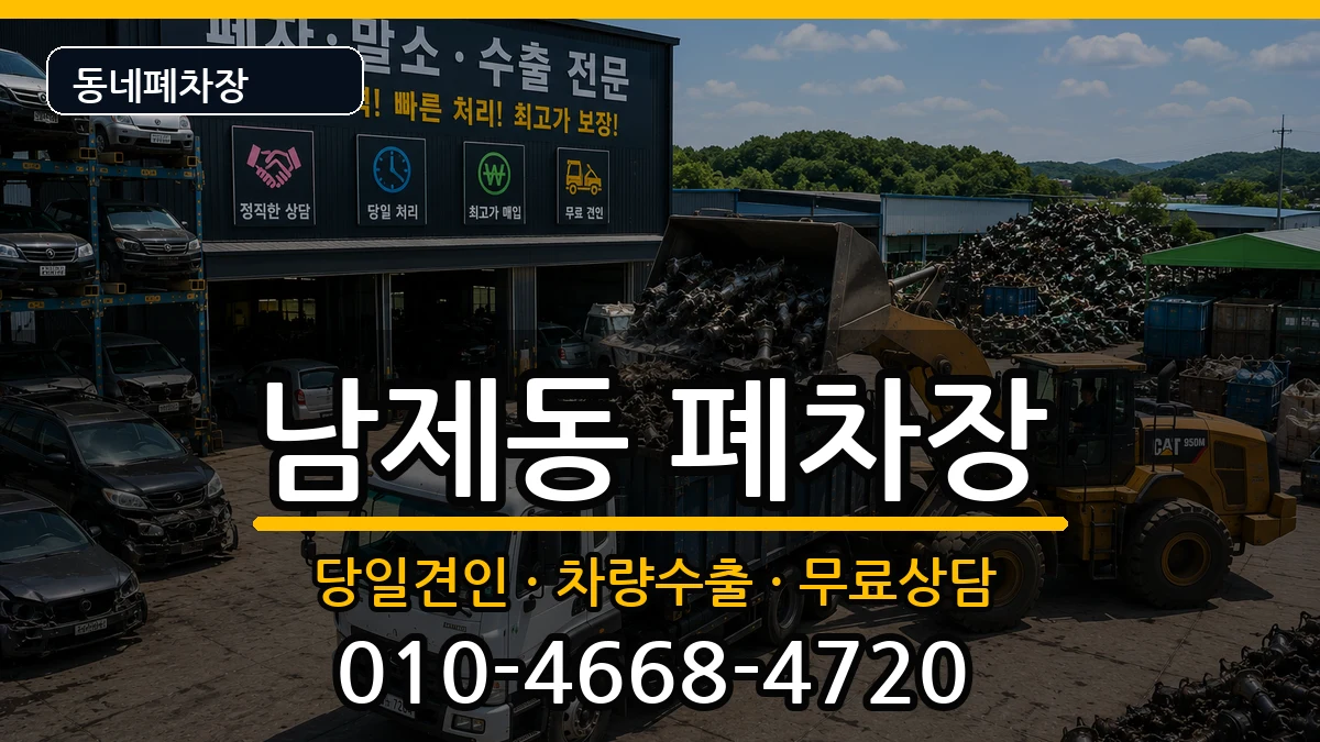 전라남도순천시남제동  폐차 절차형