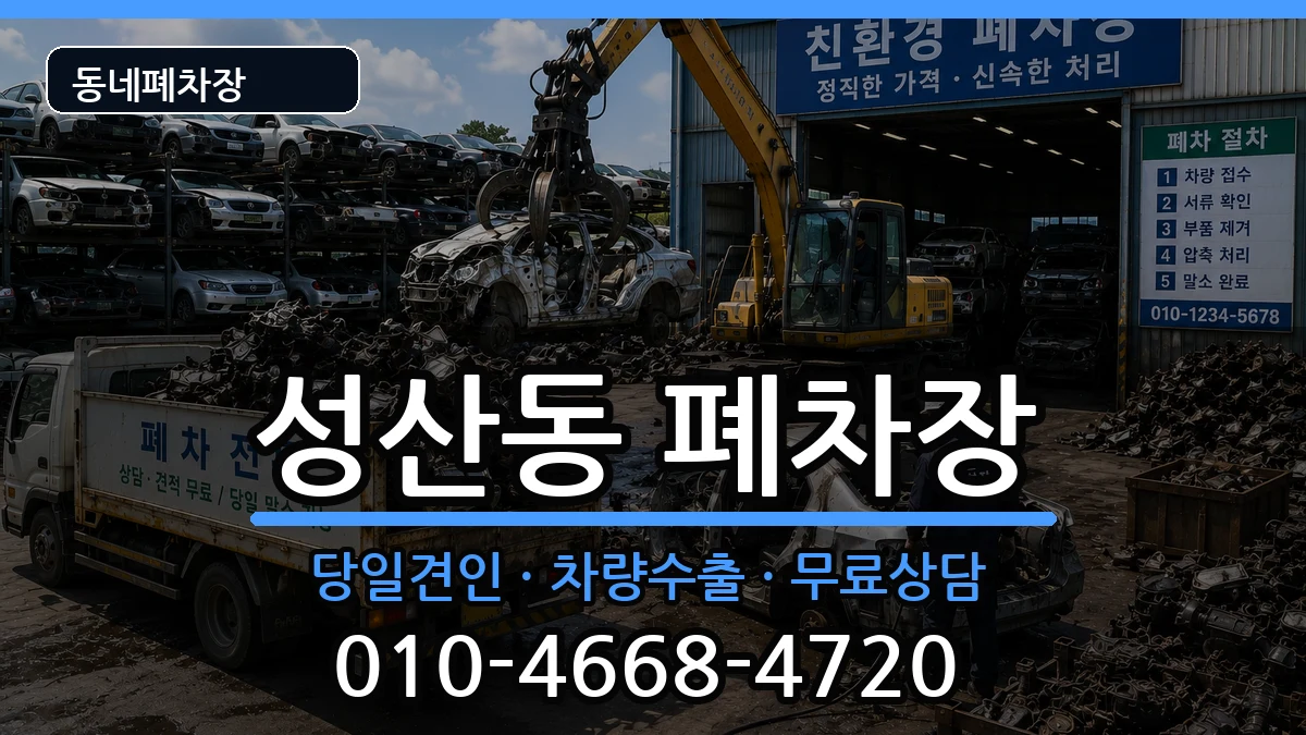 서울특별시마포구성산동 폐차 서울특별시마포구성산동 폐차 차량 처리 안내 이미지 3