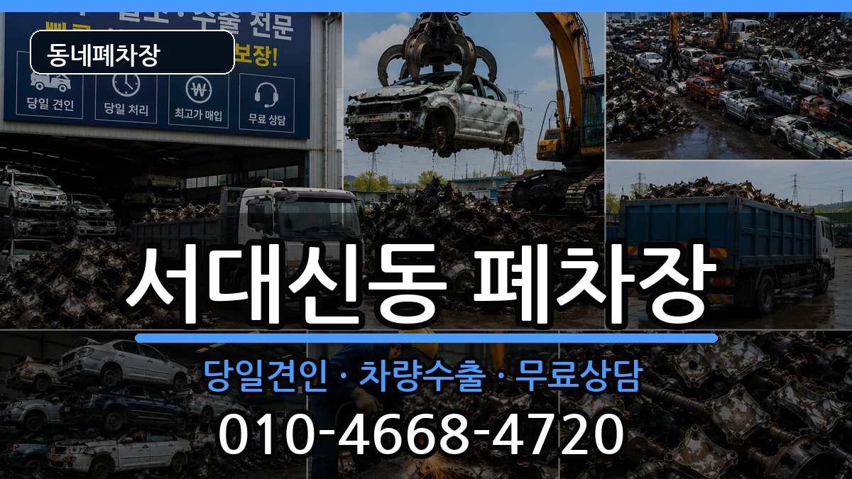 부산광역시서구서대신동 폐차 부산광역시서구서대신동 폐차 차량 처리 안내 이미지 3
