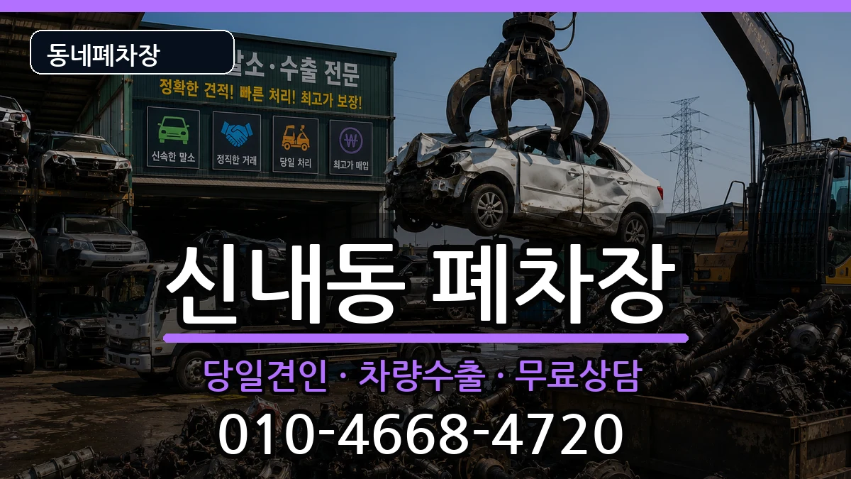 서울특별시중랑구신내동 폐차 차량 처리 안내 이미지 1