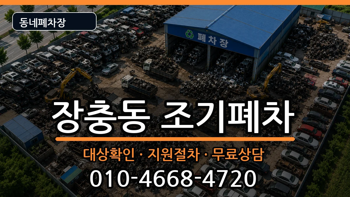 서울특별시중구장충동 조기폐차 서울특별시중구장충동 조기폐차 차량 처리 안내 이미지 1