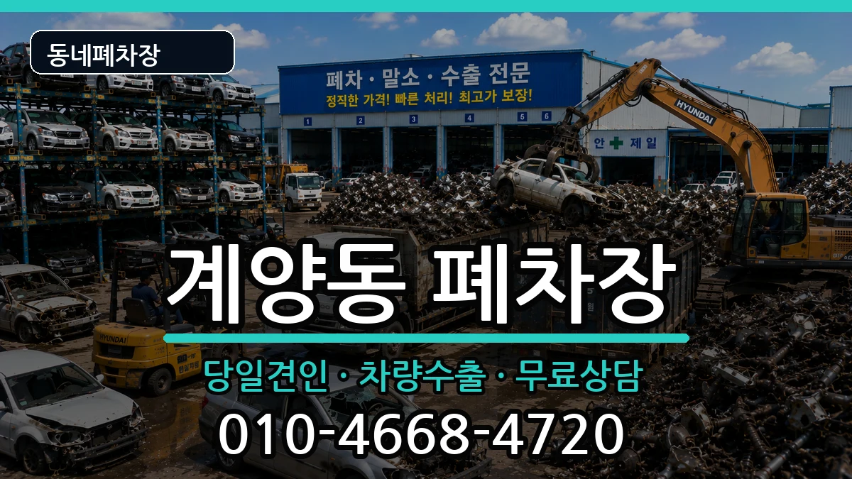 인천광역시계양구계양동  폐차 비용형