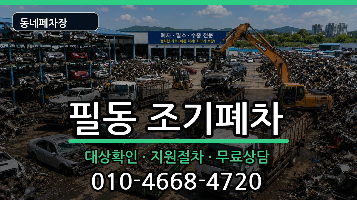 서울특별시중구필동 조기폐차 서울특별시중구필동 조기폐차 차량 처리 안내 이미지 1