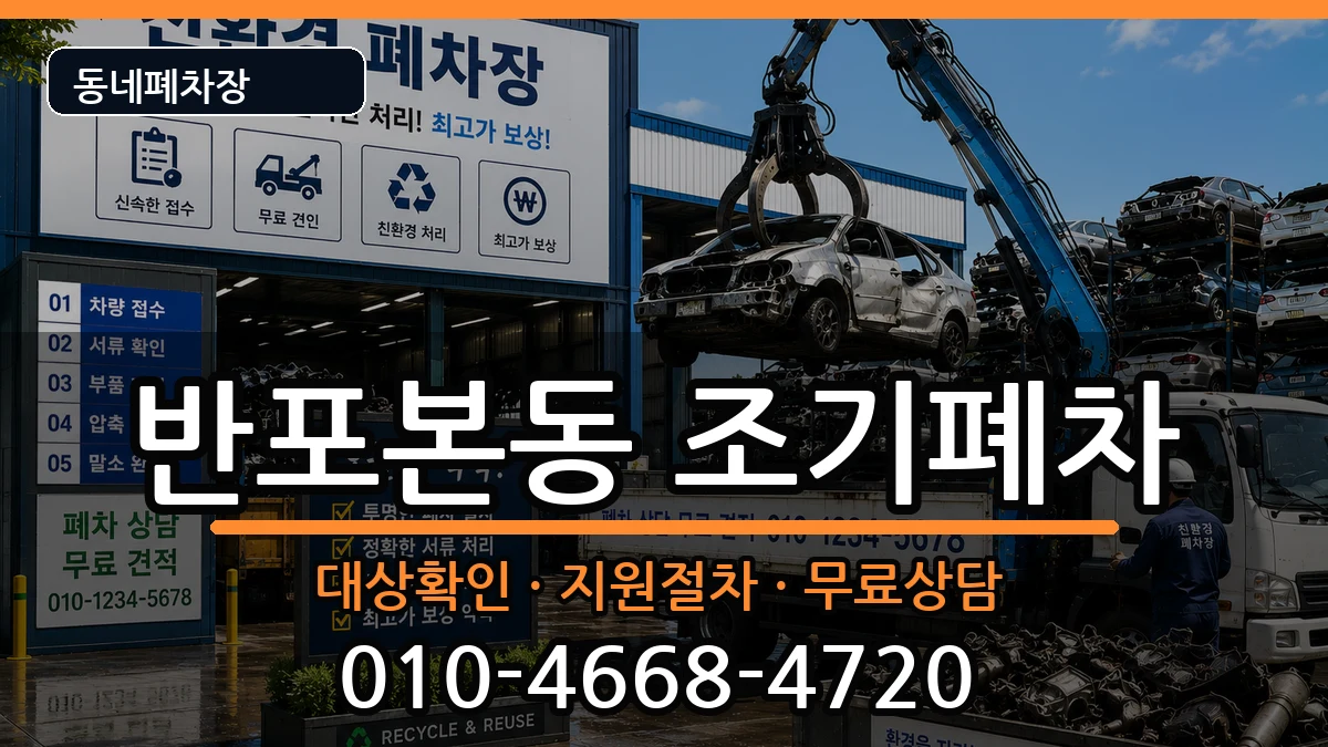 서울특별시서초구반포본동 조기폐차 서울특별시서초구반포본동 조기폐차 차량 처리 안내 이미지 2