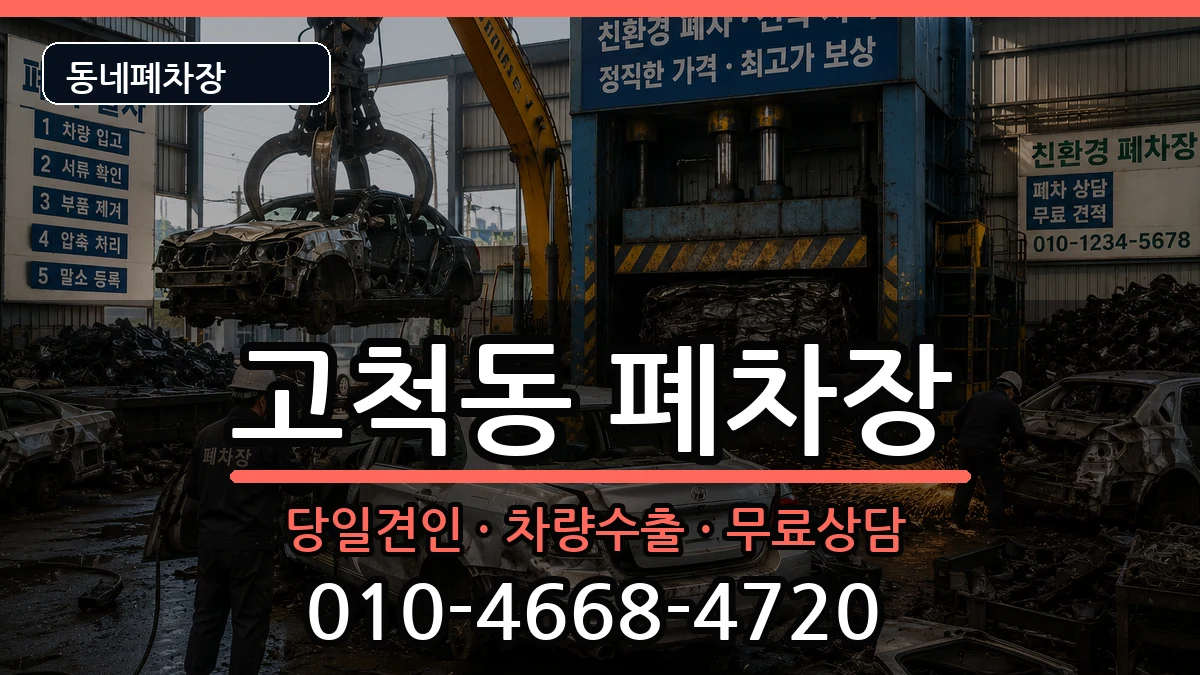 서울특별시구로구고척동 폐차 서울특별시구로구고척동 폐차 차량 처리 안내 이미지 1
