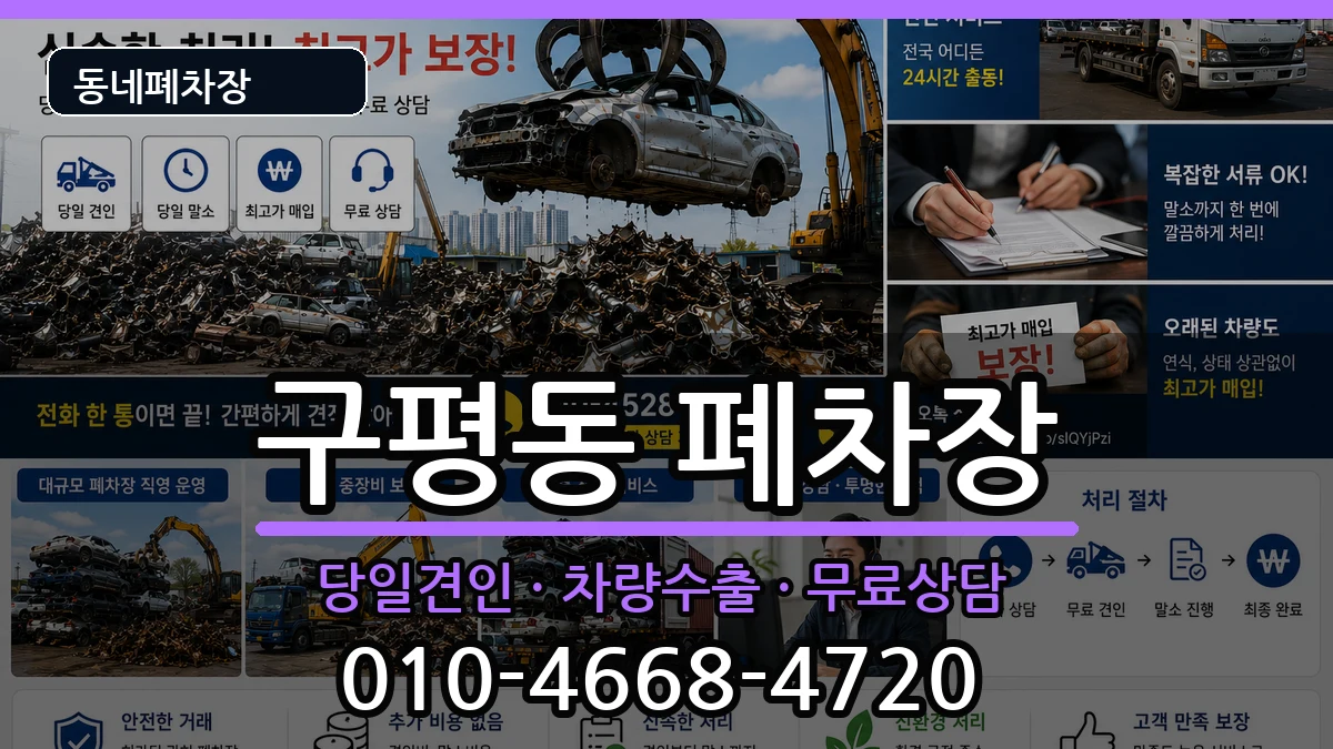 부산광역시사하구구평동 폐차 차량 처리 안내 이미지 3