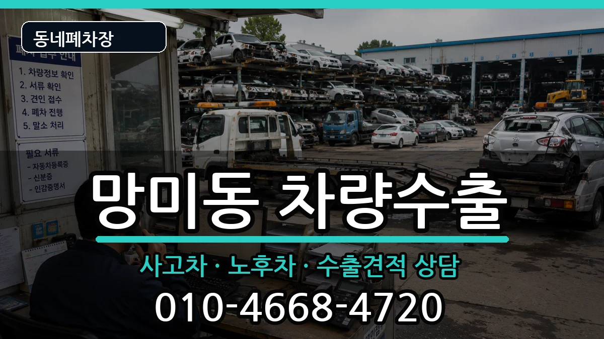 부산광역시수영구망미동  차량수출 서류형