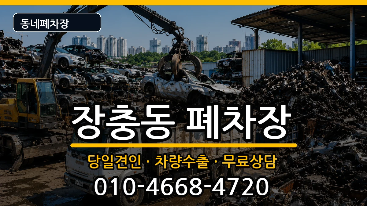 서울특별시중구장충동 폐차 서울특별시중구장충동 폐차 차량 처리 안내 이미지 1