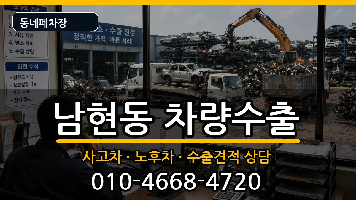 서울특별시관악구남현동 차량수출 차량 처리 안내 이미지 2