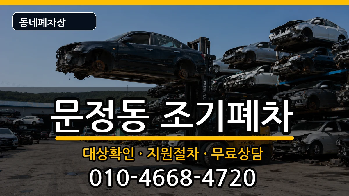 서울특별시송파구문정동  조기폐차 서류형