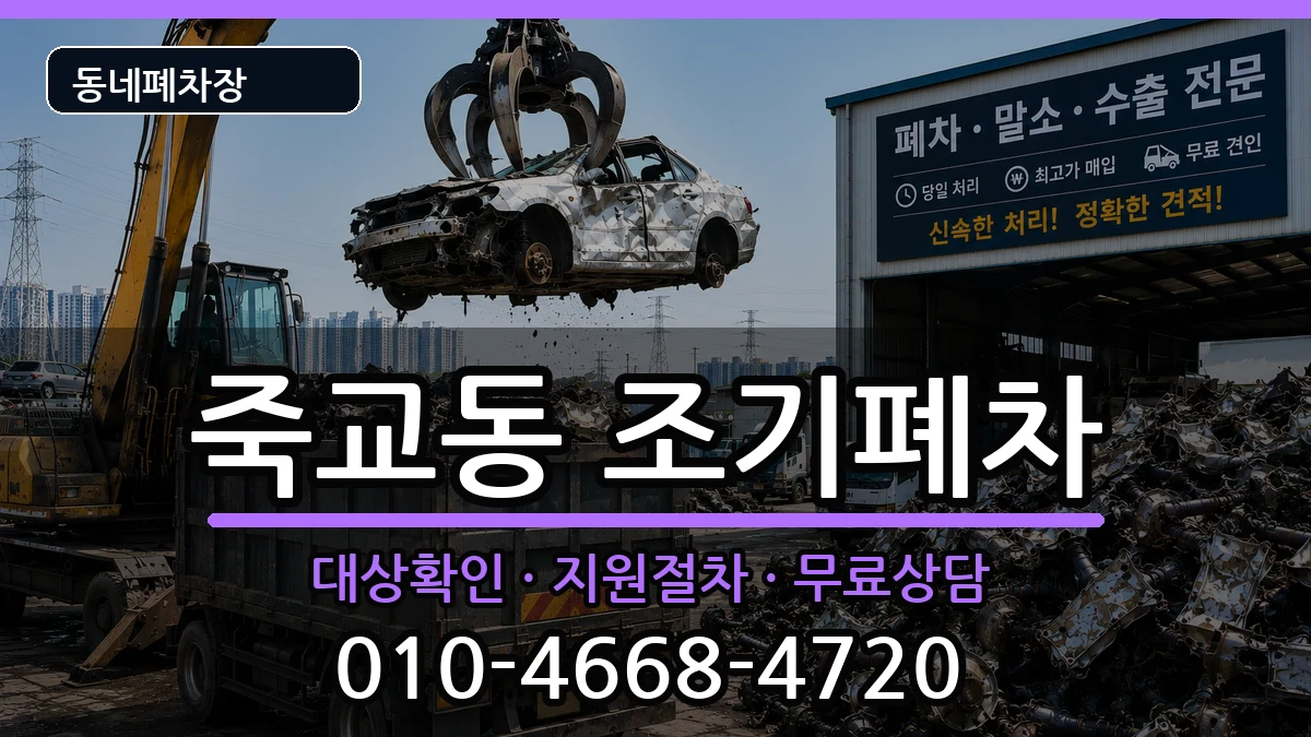 전라남도목포시죽교동  조기폐차 비교형