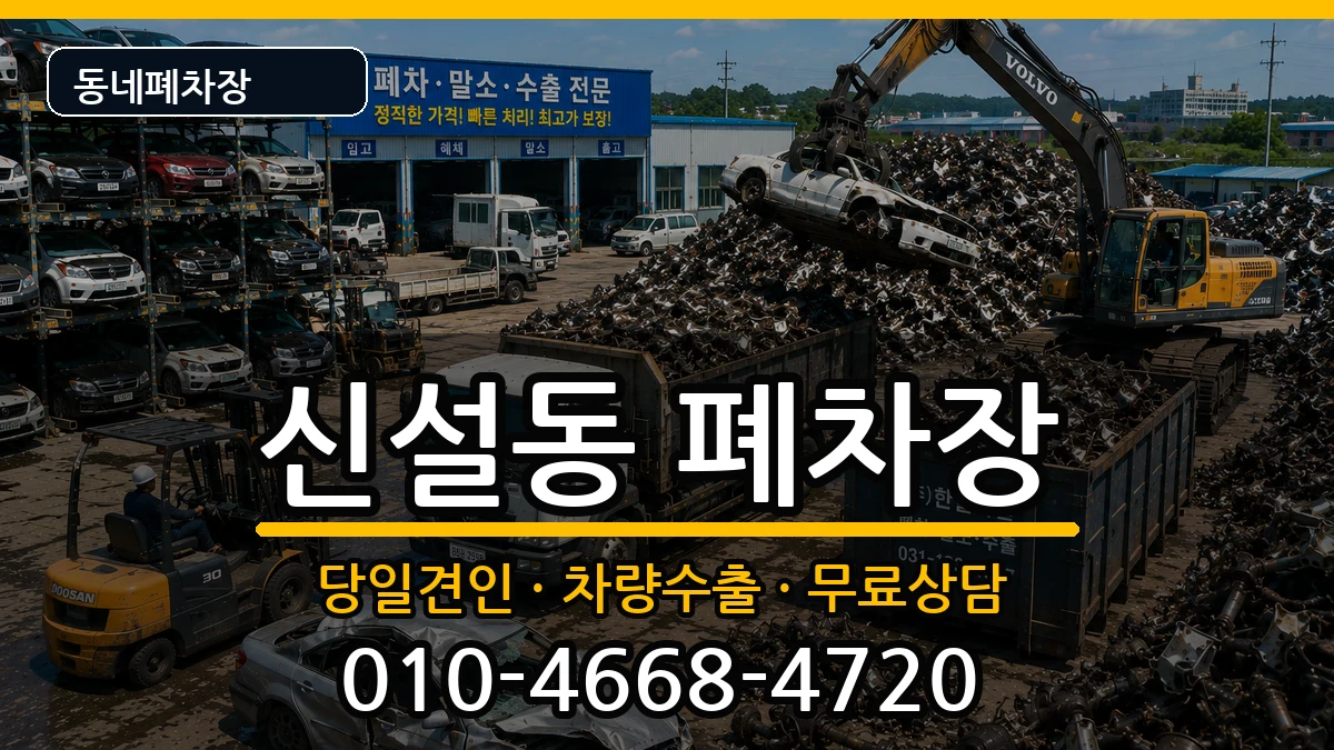 서울특별시동대문구신설동 폐차 서울특별시동대문구신설동 폐차 차량 처리 안내 이미지 3