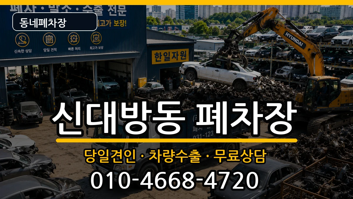 서울특별시동작구신대방동 폐차 서울특별시동작구신대방동 폐차 차량 처리 안내 이미지 1