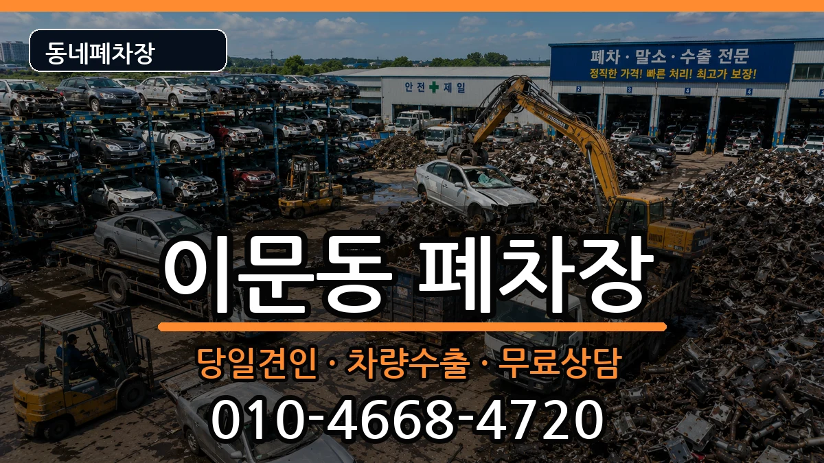 서울특별시동대문구이문동 폐차 서울특별시동대문구이문동 폐차 차량 처리 안내 이미지 1
