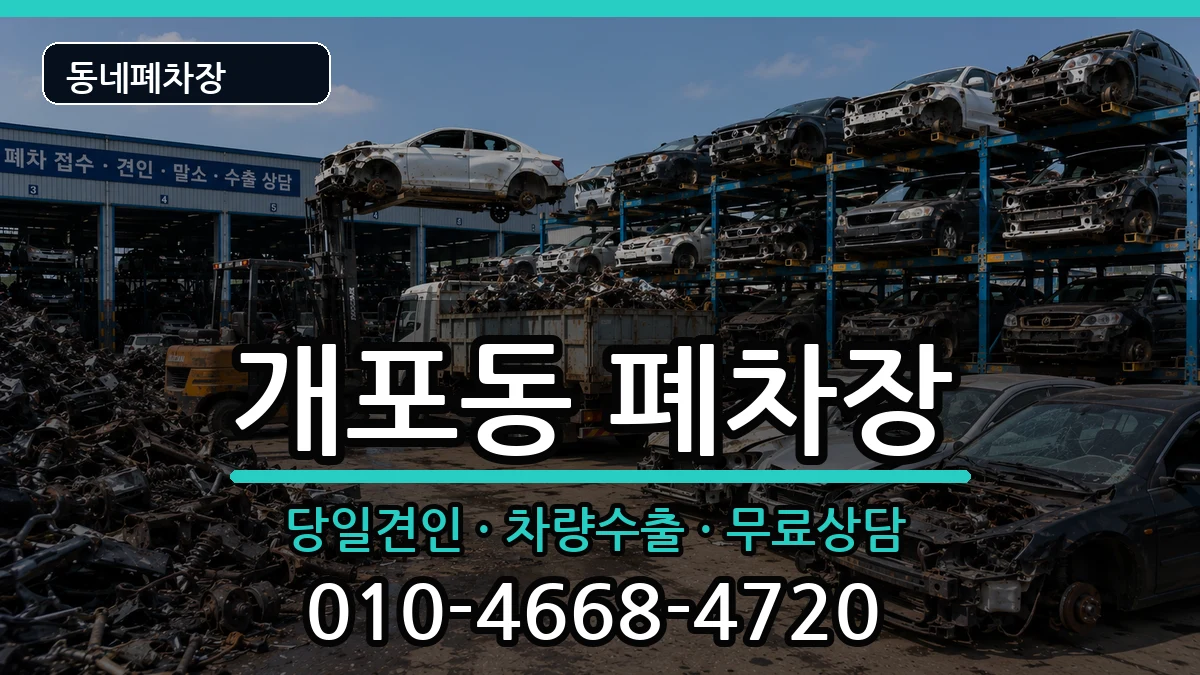 서울특별시강남구개포동  폐차 비용형