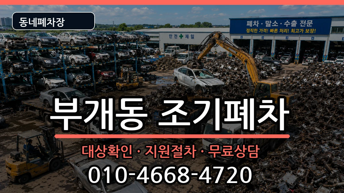 인천광역시부평구부개동 조기폐차 인천광역시부평구부개동 조기폐차 차량 처리 안내 이미지 2