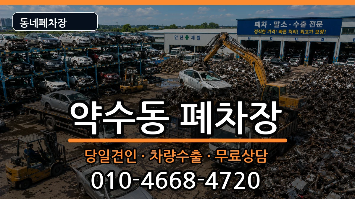 서울특별시중구약수동  폐차 비용형
