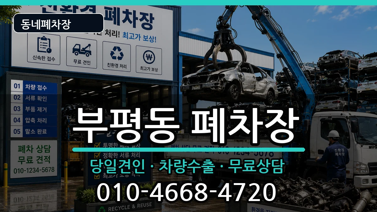 인천광역시부평구부평동 폐차 차량 처리 안내 이미지 3