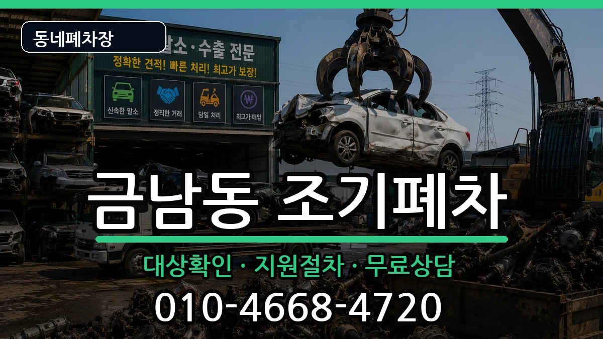 전라남도나주시금남동 조기폐차 전라남도나주시금남동 조기폐차 차량 처리 안내 이미지 3
