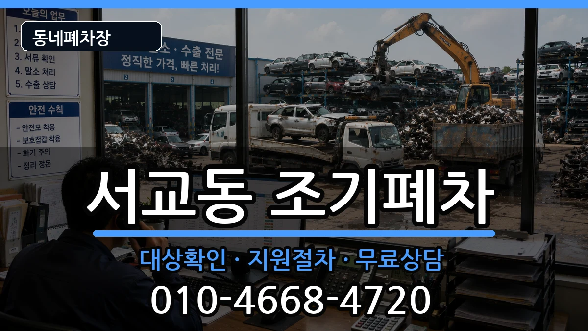 서울특별시마포구서교동 조기폐차 서울특별시마포구서교동 조기폐차 차량 처리 안내 이미지 1