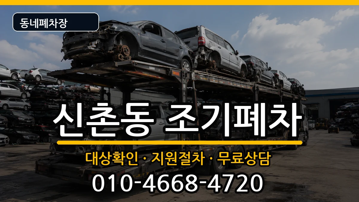 서울특별시서대문구신촌동  조기폐차 주의사항형