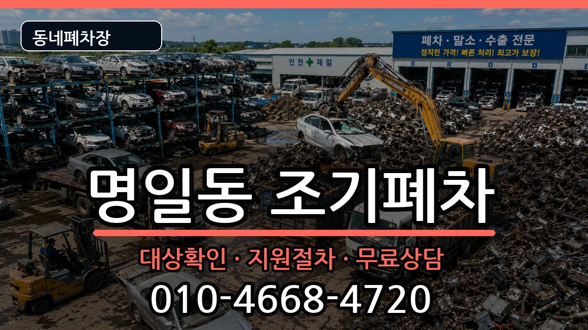 서울특별시강동구명일동  조기폐차 비용형