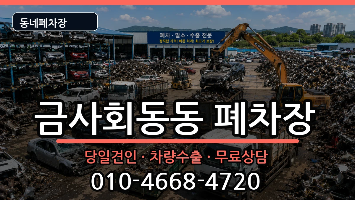 부산광역시금정구금사회동동  폐차 비용형
