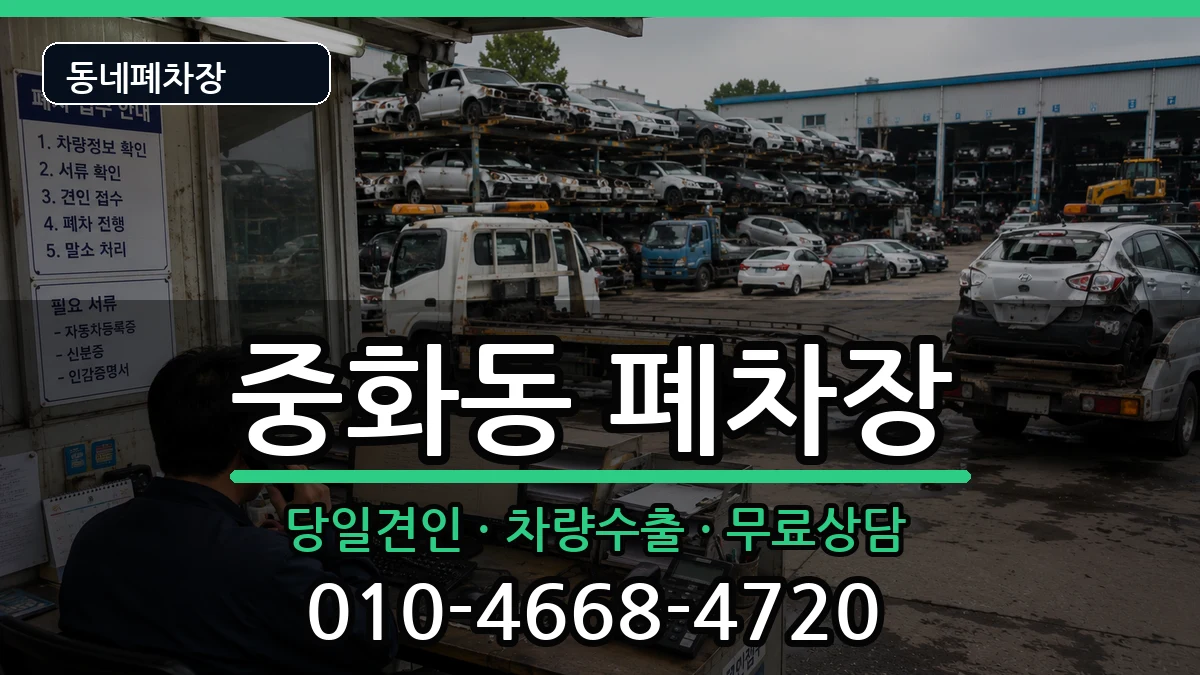 서울특별시중랑구중화동 폐차 서울특별시중랑구중화동 폐차 차량 처리 안내 이미지 1