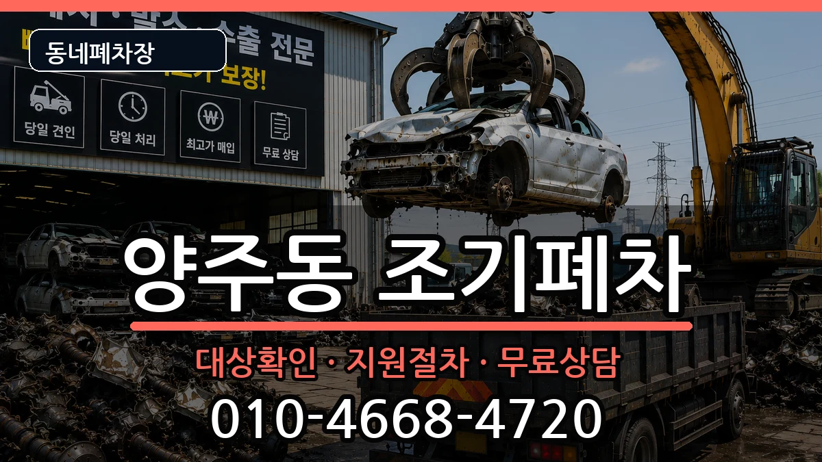 경상남도양산시양주동  조기폐차 비교형