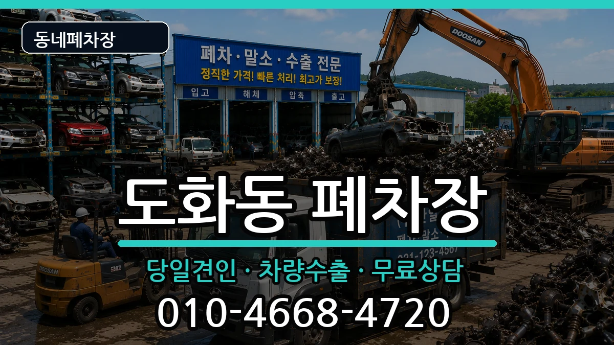 서울특별시마포구도화동  폐차 절차형