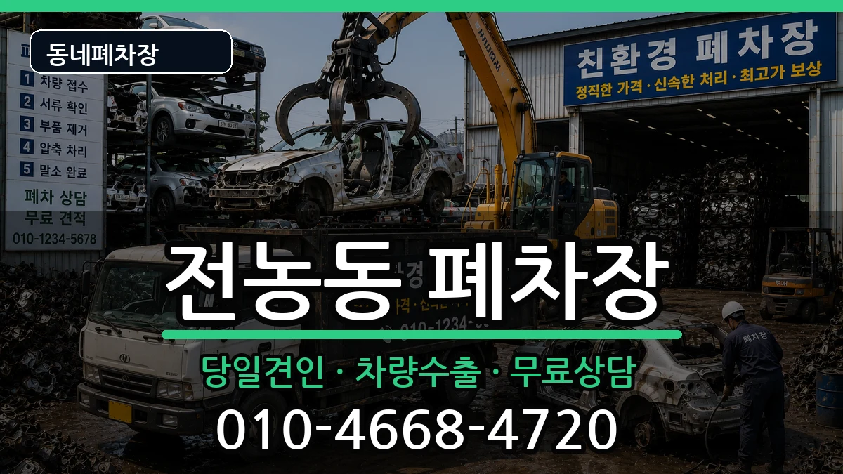 서울특별시동대문구전농동 폐차 서울특별시동대문구전농동 폐차 차량 처리 안내 이미지 1