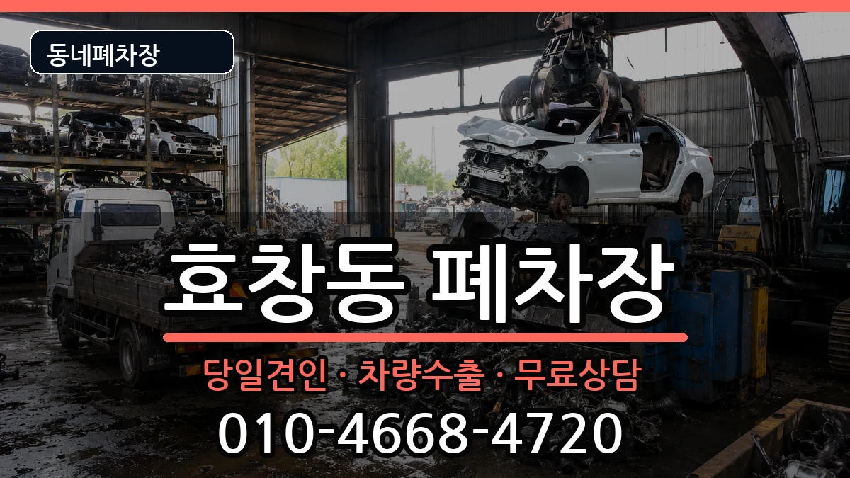 서울특별시용산구효창동  폐차 사례형