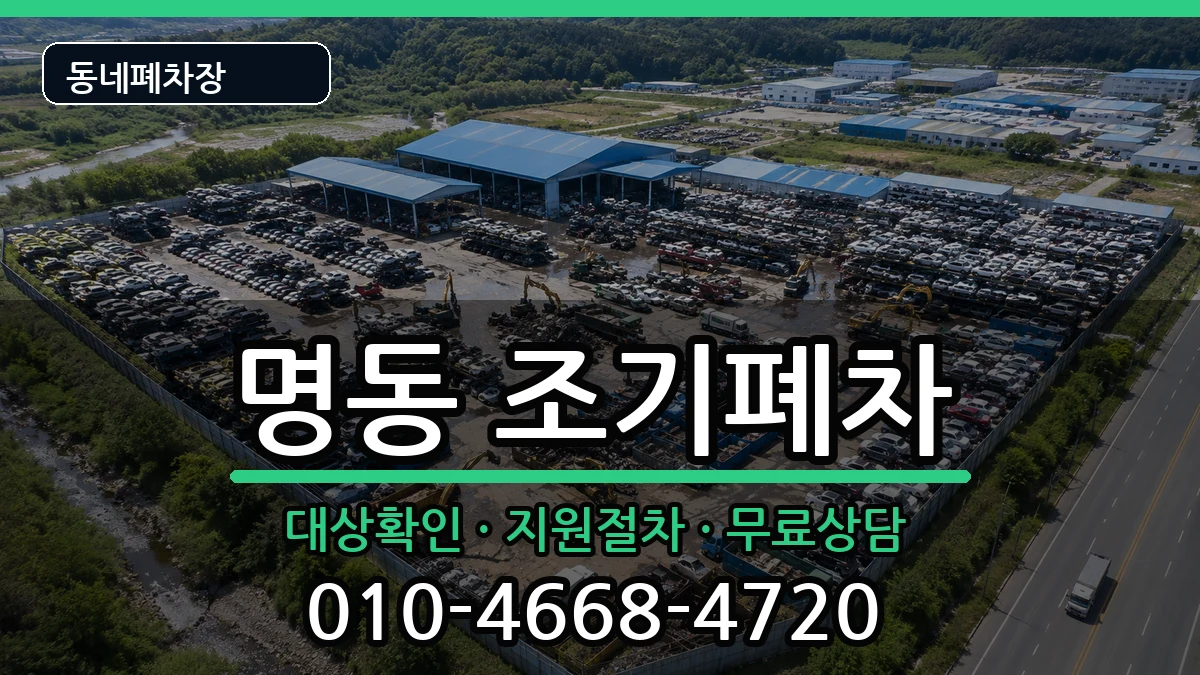 서울특별시중구명동  조기폐차 서류형