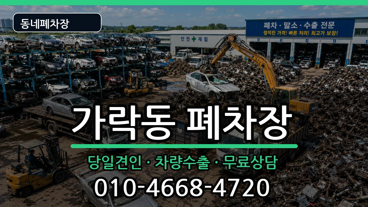 부산광역시강서구가락동 폐차 부산광역시강서구가락동 폐차 차량 처리 안내 이미지 2