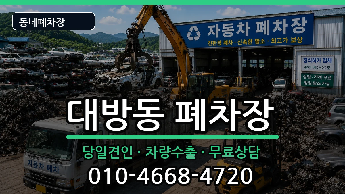 서울특별시동작구대방동 폐차 서울특별시동작구대방동 폐차 차량 처리 안내 이미지 2