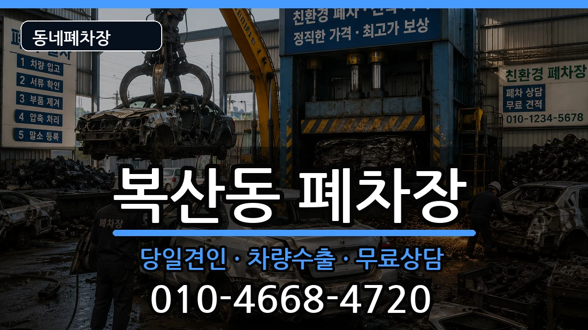 부산광역시동래구복산동 폐차 부산광역시동래구복산동 폐차 차량 처리 안내 이미지 2