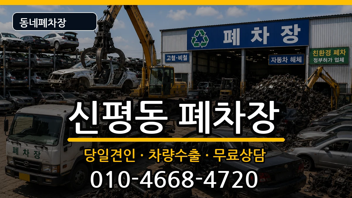 부산광역시사하구신평동  폐차 정보형