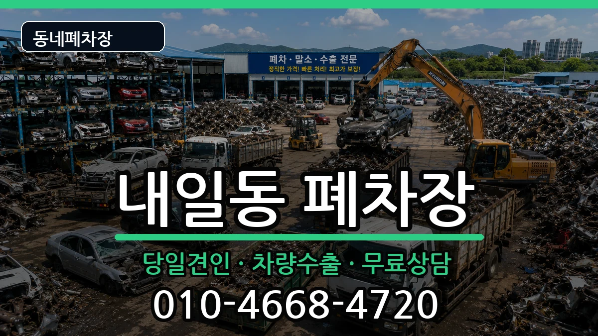 경상남도밀양시내일동 폐차 경상남도밀양시내일동 폐차 차량 처리 안내 이미지 1