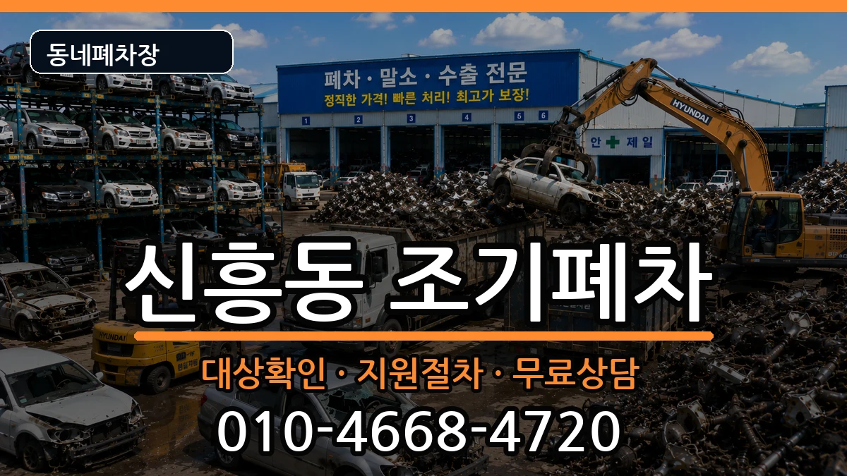 인천광역시중구신흥동 조기폐차 인천광역시중구신흥동 조기폐차 차량 처리 안내 이미지 1