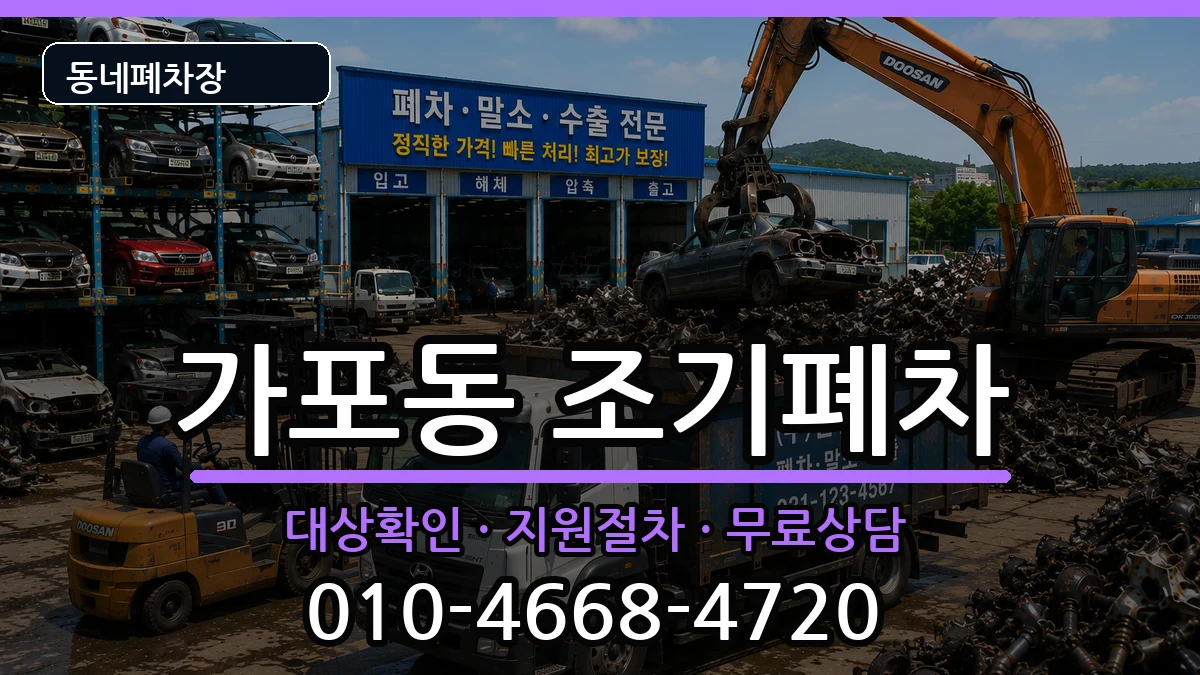 경상남도창원시마산합포구가포동 조기폐차 차량 처리 안내 이미지 3