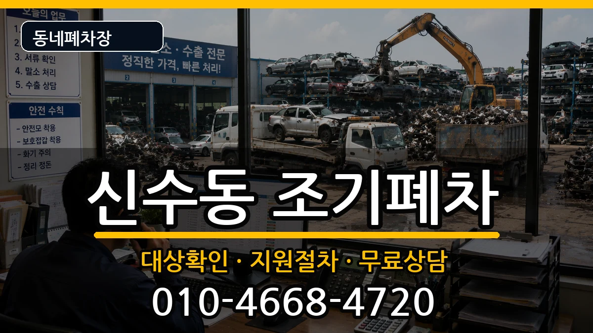 서울특별시마포구신수동  조기폐차 주의사항형